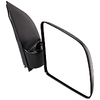 3-bolt mount, Passenger Side Mirror, Manual Adjust, Non-Heated, Manual Folding, Textured Black, No Signal Light, No Memory, No Puddle Light, No Auto-Dimming, No Blind Spot Feature