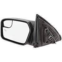 Driver Side Mirror, Power, Non-Folding, Heated, Textured Black, Without Signal Light, Without memory, Without Puddle Light, Without Auto-Dimming, With Blind Spot Glass