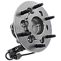 Front, Driver Side Wheel Hub, With Bearing, 6 x 5.5 in. Bolt Pattern