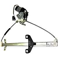 Sedan Rear, Passenger Side Power Window Regulator, With Motor