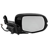 Passenger Side Mirror, Power, Heated, Power Folding, Paintable, In-housing Signal Light, With Memory, No Puddle Light, No Auto-Dimming, No Blind Spot Feature