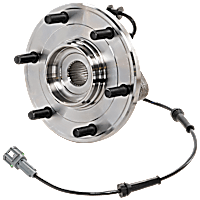 Front, Driver or Passenger Side Wheel Hub, With Bearing, With Sensor, 6 in. x 6.75 in. Bolt Pattern
