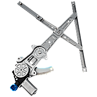 Rear, Driver Side Power Window Regulator, With Motor