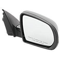 Passenger Side Mirror, Power Adjust, Non-Heated, Manual Folding, Textured Black, No Signal Light, No Memory, No Puddle Light, No Auto-Dimming, No Blind Spot Feature