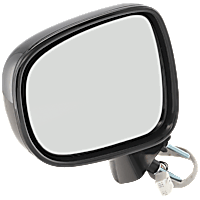 Driver Side Mirror, Power, Manual Folding, Heated, Paintable, Without Signal Light, Without memory, With Puddle Light, Without Auto-Dimming, Without Blind Spot Feature