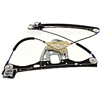 Front, Passenger Side Power Window Regulator, Without Motor