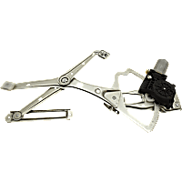 Front, Driver Side Power Window Regulator, With Motor