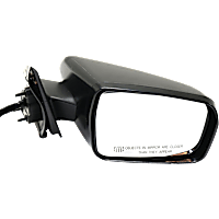 Passenger Side Mirror, Power, Non-Folding, Heated, Textured Black, No Signal Light, No Memory, No Puddle Light, No Auto-Dimming, No Blind Spot Feature
