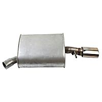 Rear, Passenger Side Muffler, 6 Cyl 2.5L