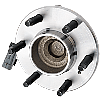 Wheel Hub, 6 Lugs, With Bearing, With Sensor