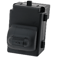 Front, Passenger Side or Rear, Driver or Passenger Side Window Switch, Black, 1-Button