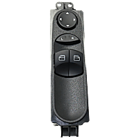 Front, Driver Side Window Switch, Black