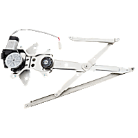 Front, Passenger Side Power Window Regulator, With Motor