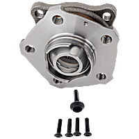 Front, Driver or Passenger Side Wheel Hub, 5 Lugs, Without Bearing