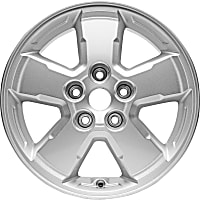 ALY03678U20N Jante Aluminum Silver Wheel - 16 in. X 7 in., 5 x 4.5 in. Bolt Pattern, Sold Individually