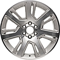 ALY04738U10N Jante Aluminum Silver Wheel - 22 in. X 9 in., 6 x 5.5 in. Bolt Pattern, Sold Individually