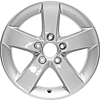 Jante Wheel, Aluminum, Silver, 16 in. x 6.5 in., Sold Individually
