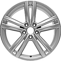 ALY69929U20N Jante Aluminum Silver Wheel - 18 in. X 8 in., 5 x 112 mm Bolt Pattern, Sold Individually