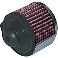 62-1516 Crankcase Breather - Chrome Top; Black Base, Universal