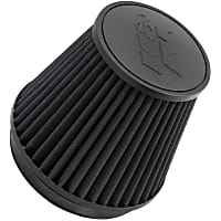 Universal Air Filter - Black, Synthetic, Washable, Direct Fit, Sold individually