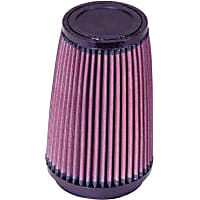 RU-3130 Universal Air Filter - Red, Cotton Gauze, Washable, Universal, Sold individually