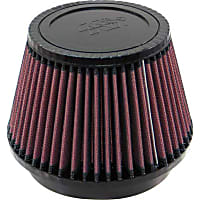 RU-5163 Universal Air Filter - Red, Cotton Gauze, Washable, Direct Fit, Sold individually