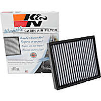 K&N Premium Cabin Air Filter - Lifetime, Washable - VF2054