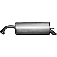 Rear Muffler, Natural, 4 Cyl 1.6L