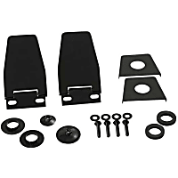 50516 Liftgate Hinge - Powdercoated Black, Stainless Steel, Direct Fit, Set of 2