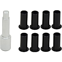 70002 Door Hinge Bushing - Black, Delrin, Direct Fit, Set of 8