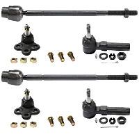 6-Piece Kit Front, Driver and Passenger Side Suspension, includes Ball Joint and Tie Rod End