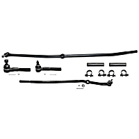 6-Piece Kit Front, Driver and Passenger Side Suspension Includes Tie Rod Adjusting Sleeves and Tie Rod Ends