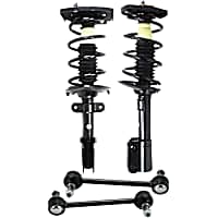 4-Piece Kit Rear, Driver and Passenger Side Suspension with Loaded Strut and Sway Bar Link