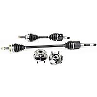 4-Piece Kit Front, Driver and Passenger Side Suspension, includes Axle Assembly and Wheel Hub