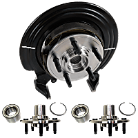 3-Piece Kit Rear, Passenger Side Knuckle, with Wheel Hub, Loaded Knuckle