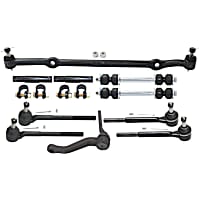 10-Piece Kit Front Suspension, includes Center Link, Idler Arm, Sway Bar Link, Tie Rod Adjusting Sleeve, and Tie Rod End