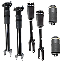 6-Piece Kit Driver and Passenger Side Suspension with Air Springs, Air Struts, and Shock Absorbers
