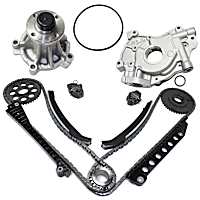3-Piece Kit Timing Chain, includes Oil Pump, and Water Pump