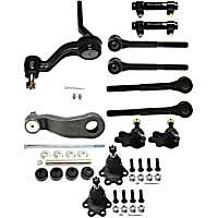 14-Piece Kit Front Suspension, includes Ball Joint, Idler Arm, Pitman Arm, Sway Bar Link, Tie Rod Adjusting Sleeve, and Tie Rod End