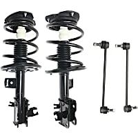 4-Piece Kit Front, Driver and Passenger Side Suspension with Loaded Struts and Sway Bar Links