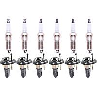 12-Piece Kit Ignition Coil, 6 Cylinder, 4.2 Liter Engine, Includes (6) Ignition Coil and (6) Spark Plug