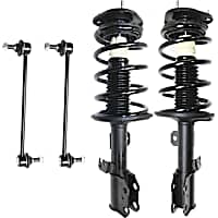 4-Piece Kit Front, Driver and Passenger Side Suspension Includes Loaded Struts and Sway Bar Links