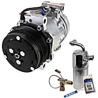 A/C Compressor Kit Kit, Includes A/C Compressor and A/C Service Kit (A/C Accumulator, A/C Expansion Valve, A/C Orifice Tube, and A/C O-Ring and Gasket Seal Kit)