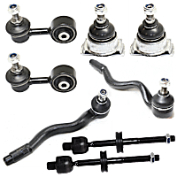 8-Piece Kit Front Suspension Kit, Includes (2) Ball Joint, (2) Sway Bar Link, and (4) Tie Rod End