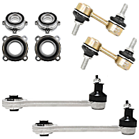 6-Piece Kit Rear Suspension Kit, Includes (2) Control Arm, (2) Sway Bar Link and (2) Wheel Bearing