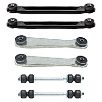 6-Piece Kit Rear Suspension Kit, Includes (2) Control Arm, (2) Sway Bar Link, and (2) Trailing Arm