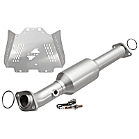 KIT-062724-17 3-Piece Kit Passenger Side Catalytic Converter, CARB and Federal EPA Standards, 50-state Legal, with Catalytic Converter Security Shield and Oxygen Sensor