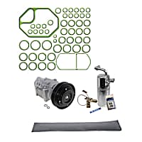 2-Piece Kit A/C Compressor Kit with A/C Service Kit (A/C Expansion Valve, A/C O-Ring and Gasket Seal Kit, and Drier Desiccant Element)