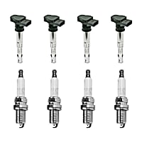 KIT-070224-129 Ignition Coil, 8-Piece Kit, Genuine Audi, Volkswagen