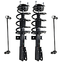 4-Piece Kit Front Suspension Kit, Includes (2) Loaded Strut and (2) Sway Bar Link